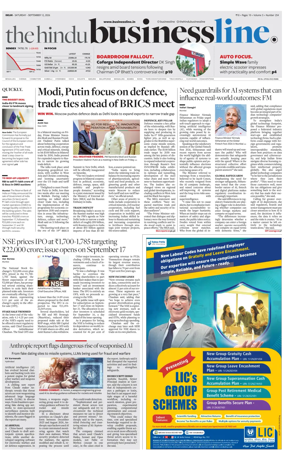 Cover of BusinessLine (Delhi)