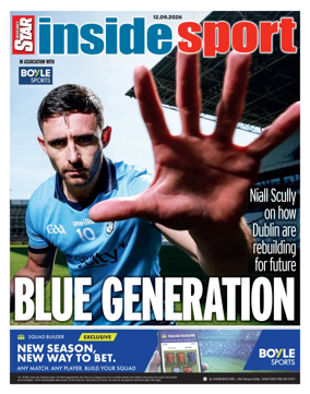 Cover of Irish Daily Star - Inside Sport