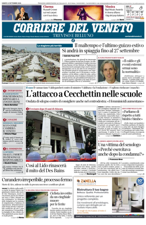 Cover of Corriere del Veneto (Treviso e Belluno)