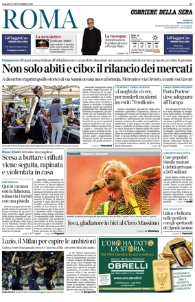 Cover of Corriere della Sera (Roma)