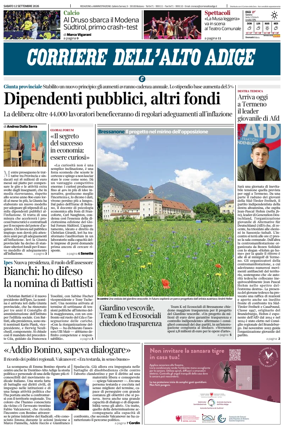 Cover of Corriere dell'Alto Adige