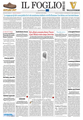 Cover of Il Foglio Quotidiano
