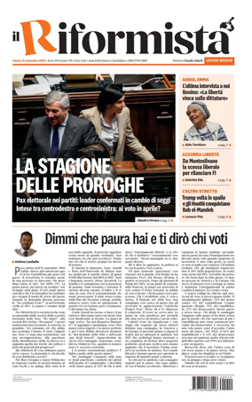 Cover of Il Riformista (Italy)