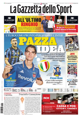 Cover of La Gazzetta dello Sport - Roma