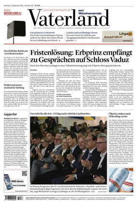 Cover of Liechtensteiner Vaterland