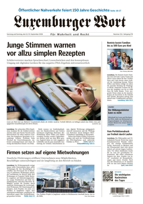 Cover of Luxemburger Wort