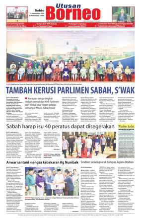 Cover of Utusan Borneo (Sabah)