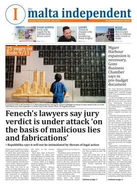 Cover of Malta Independent