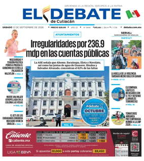 Cover of El Debate de Culiacan