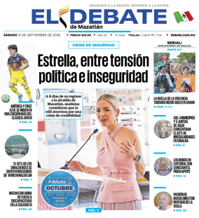 Cover of El Debate de Mazatlan