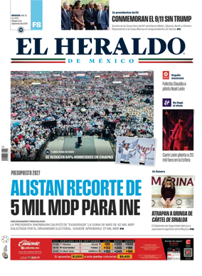 Cover of El Heraldo de Mexico