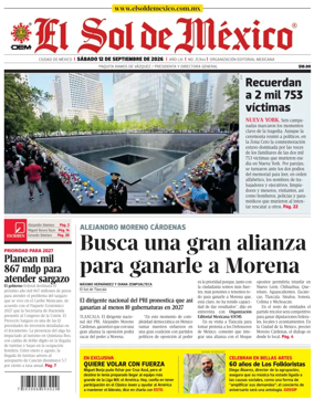 Cover of El Sol de Mexico