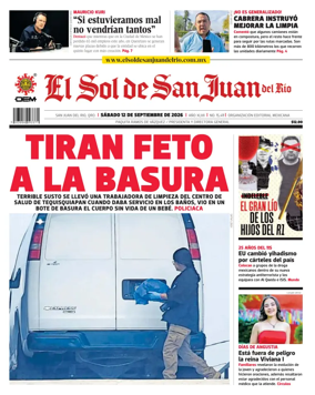 Cover of El Sol de San Juan del Rio