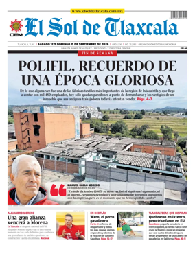 Cover of El Sol de Tlaxcala