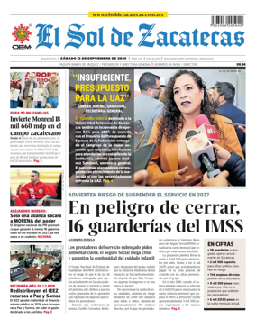 Cover of El Sol de Zacatecas