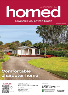 Cover of Homed Taranaki Daily News