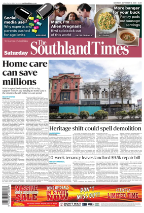 Cover of The Southland Times