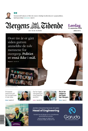 Cover of Bergens Tidende