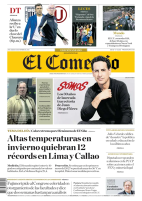 Cover of Diario El Comercio