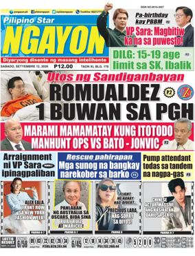Cover of Pilipino Star Ngayon