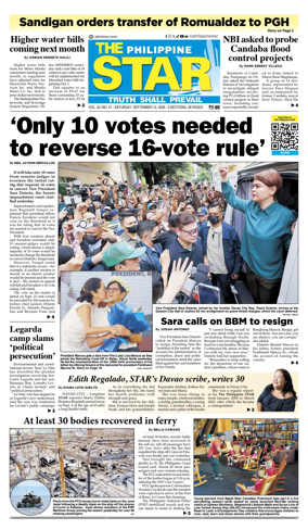 Cover of The Philippine Star
