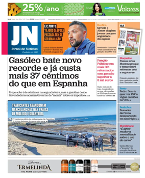 Cover of Jornal de Noticias
