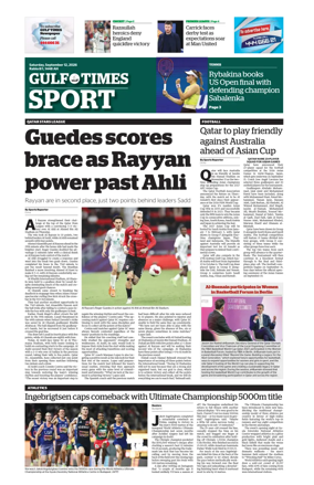 Cover of Gulf Times Sport