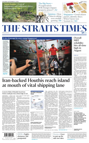 Cover of The Straits Times