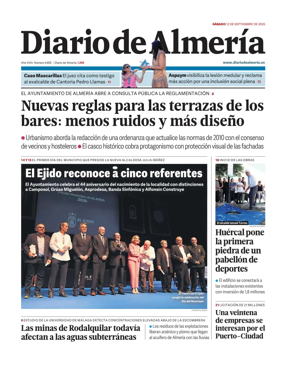 Cover of Diario de Almeria