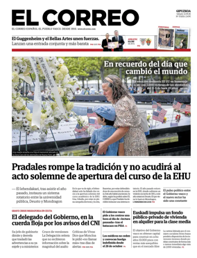Cover of El Correo (Gipuzkoa)