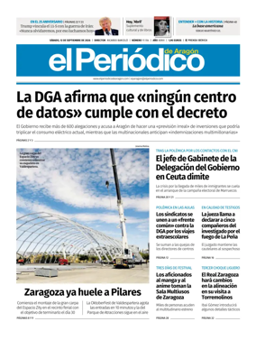Cover of El Periodico Aragon