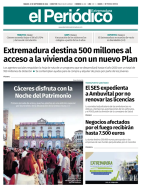 Cover of El Periodico Extremadura