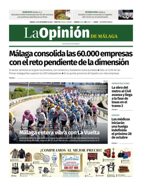 Cover of La Opinion de Malaga