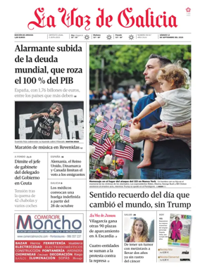 Cover of La Voz de Galicia (Arousa)