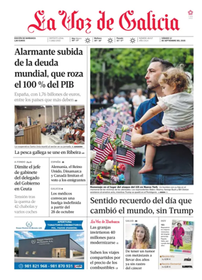 Cover of La Voz de Galicia (Barbanza)