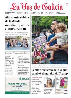 Cover of La Voz de Galicia (Deza)