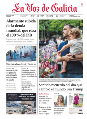 Cover of La Voz de Galicia (Ferrol)