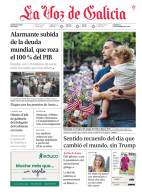 Cover of La Voz de Galicia (Monforte)