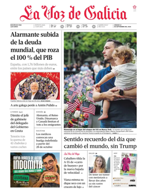 Cover of La Voz de Galicia (Vigo)