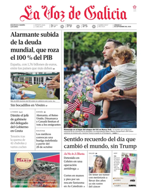 Cover of La Voz de Galicia (Viveiro)