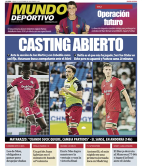 Cover of Mundo Deportivo (Gipuzkoa)