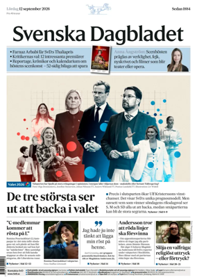 Cover of Svenska Dagbladet