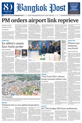Cover of Bangkok Post