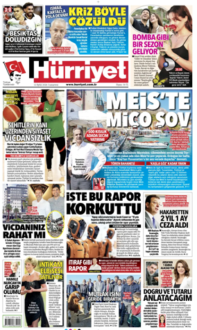 Cover of Hurriyet