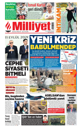 Cover of Milliyet