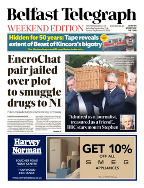 Cover of Belfast Telegraph