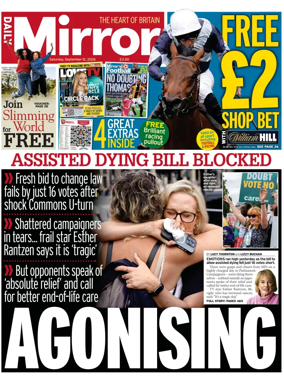 Cover of Daily Mirror