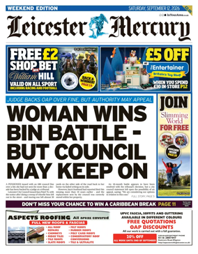 Cover of Leicester Mercury