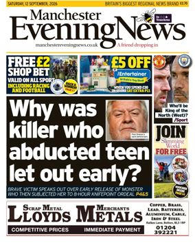 Cover of Manchester Evening News