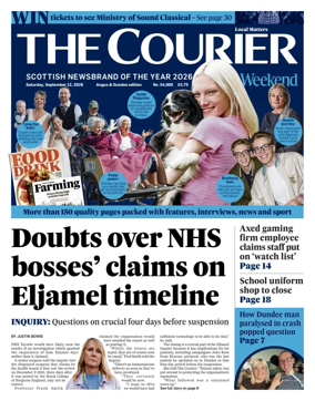Cover of The Courier & Advertiser (Angus and Dundee)